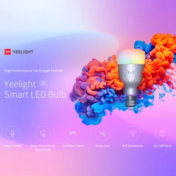 Pasaulinė Versija Yeelight Smart LED Lemputės 1SE 1S Spalvinga E27 Citrinų Smart Lempa Smart Home App Balta/color Funkciją 