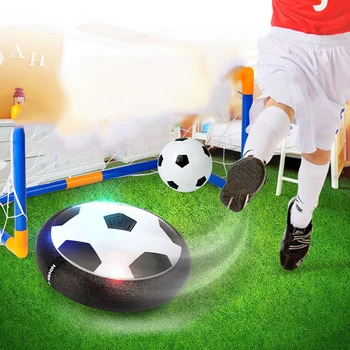 Patalpų Sporto Žaislai Vaikams Interaktyvus Oro Galia Futbolo Disko Žaidimo Lauko Sustabdymo Futbolo LED Šviesos Elektriniai Žaislai Vaikams Dovanų