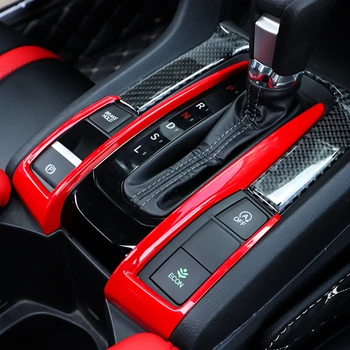 Piano Red Interjero formavimo padengti ABS Decroation padengti slenkstukai Honda Civic 10 LHD Automobilių Stilius