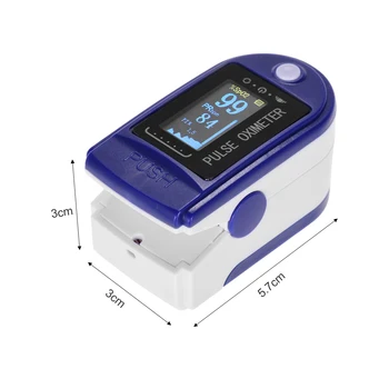 Piršto Pulse Oximeter Kraujo Spaudimas Oximetry Širdies ritmo Monitorius SpO2 Oximetry Ekranas be Baterijos, Moterims, Vyrams, Vaikams