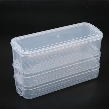 Plastikinės Sandėliavimo Dėžes, Šaldytuvas talpinimo Maisto produktų Laikymo indai su Dangteliu Virtuvės Šaldytuvas Kabineto Šaldiklio Stalas Organizatorius