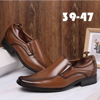 Plus size 39-48 vyriški Batai odiniai, Patogūs Vyrų Laisvalaikio Bateliai Avalynė Chaussures Butai Vyrų Paslysti Ant Tingus Batų Zapatos Hombre