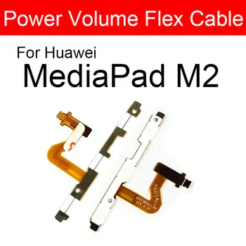Power On/off+ Volume Up/down Mygtuką Flex Kabelis Huawei MediaPad M2 M2-801W M2-802L M2-803L Pusėje Pagrindinių Kontrolės priemonių atsarginės Dalys