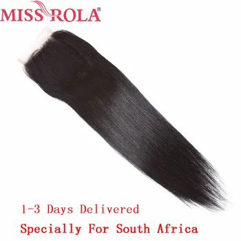 Praleisti Rola Brazilijos Tiesūs Plaukai, Nėriniai Uždarymo Žmogaus Plaukų, 4*4 Nėrinių Uždarymo 8-22 Cm Natūralių Spalvų Remy Plaukų