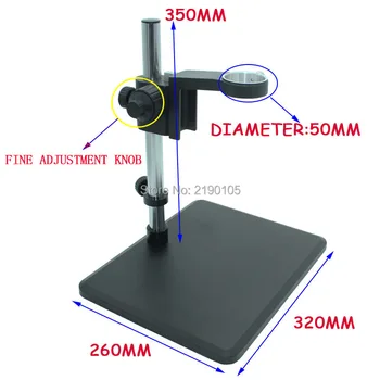Pramonės Monokuliariniai Mikroskopo vaizdo Kameros Objektyvas Apskrito Fokusavimo Rėmelis 50mm tikslaus Reguliavimo Rankenėlę, tikslaus Reguliavimo Laikiklis
