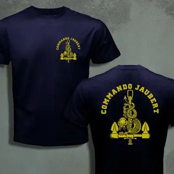 Prancūzijos Specialiųjų Pajėgų karinio jūrų Laivyno Frogmen UDT Commando Jūrų Jaubert Vyrų T-shirt 2020 m.