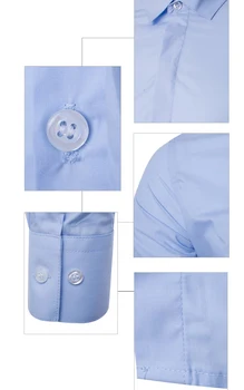 Prekės Sky Blue Marškinėliai Vyrams Ilgomis Rankovėmis Chemise Homme 2016 M. Rudens Mados Vientisos Spalvos Slim Fit Mens Suknelė Marškiniai Camisa Socialinės