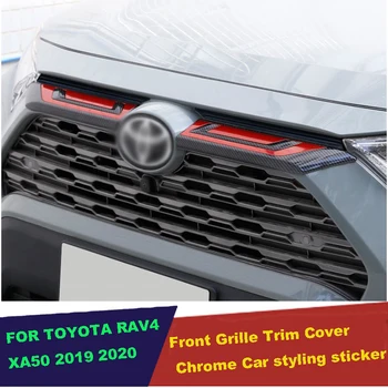 Priekinės Viršutinės Grotelės Grotelės Liejimo Apdaila Lipdukas Reikmenys, Automobilių Stilius Toyota Rav4 Rav 4 Limited/LE/XLE/Hibridas. 2019 m. 2020 m.
