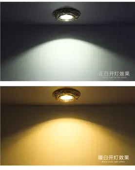 Pritemdomi led downlight lempa 12w 5w 9W 7W cob led spot lubų nišoje šviestuvai apvalus led panel šviesos AC110V 220V hole60-100mm