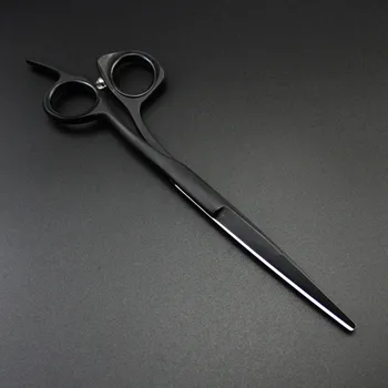 Profesinės japonija 440 plieno 5 5.5 6 colių juoda plaukų žirklės pjovimo kirpykla makas kirpti žirklių žirklės, plaukų kirpimo žirklės