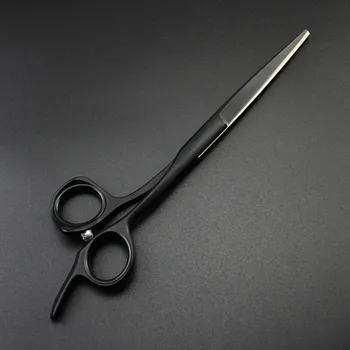 Profesinės japonija 440 plieno 5 5.5 6 colių juoda plaukų žirklės pjovimo kirpykla makas kirpti žirklių žirklės, plaukų kirpimo žirklės