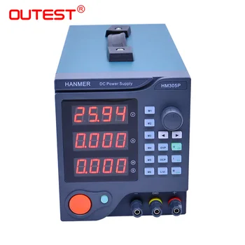 Programuojamas maitinimo OUTEST HM305P 30 V/5A DC reguliuojamas maitinimo šaltinis LED Skaitmeninis Reguliuojamas Lab Klasės CNC maitinimo šaltinis