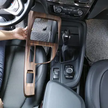 Pušies Medienos tekstūros ABS Konsolė, Patobulinta Versija Pavarų Perjungimo Skydelio Dangtelį Apdaila BMW X1 X2 F48 F47 2016-2019 LHD Transporto priemonių Accessories
