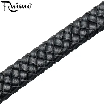RUIMO Pintas Originali Butas Odos Virvę 10*3mm Pločio Black & Brown String Laidą Apyrankės Juvelyrikos Priėmimo Amatų Reikmenys