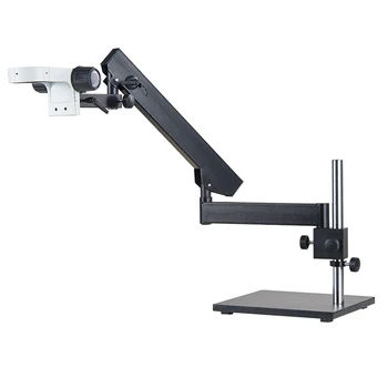 Reguliuojamas Kryptimi, Išsakant Rankos Ramstis Apkaba Laikiklis Didelis Bazę 76mm Mikroskopo Stovas Stereo Trinokulinis Microscopio