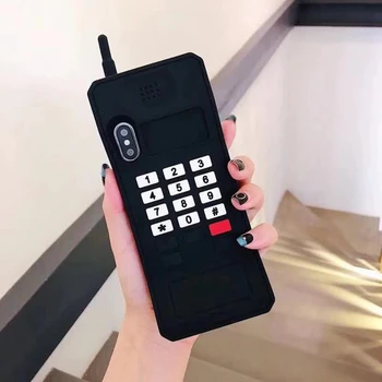 Retro 3D mobiliojo Telefono Minkštas Silikoninis Dangtelis, skirtas 