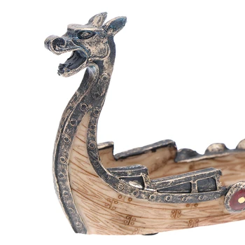 RetroChinese Dizaino Dragon Boat Smilkalai Degiklių Tradicinių Smilkalų Lazdelės Laikiklis Degiklis Ranka Raižyti Drožyba Censer Papuošalai