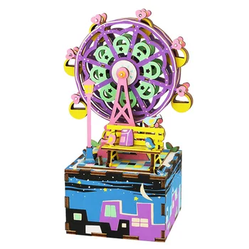 Robotime Vaikų Dovanų velnio Ratas Music Box 