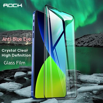 Roko Žalia šviesa Akių priežiūros anti-mėlyno Stiklo Screen Protector, iphone 12 pro max 5.4 6.1 6.7 Visą Grūdintas Stiklas Ekrano Plėvelė