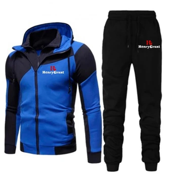Rudens-Žiemos Vyrų Rinkiniai Prekės Sportiniai Kostiumai 2 Gabalas Rinkinių, vyriški Drabužiai, Hoodies+Kelnės Rinkiniai Vyrų Streetswear Palto, Striukės