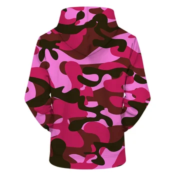 Rudenį 3D Pink Camo Spausdinti Hoodies Vyrų, Moterų Atsitiktinis Marškinėlius BrandTracksuit Puloveris HoodedJacket Groot Naujas Dropship ZOOTOPBEAR