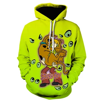 Rudenį Ir Žiemą, Vaikų Hoodie Scooby Doo 3d Spausdinimo Hoodies Atsitiktinis Berniukas Sportinę Populiarių Animacinių filmų Gobtuvu Megztinis