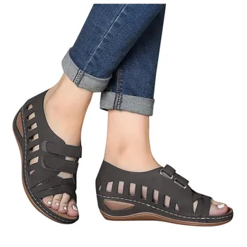 SAGACE Ponios Pleištai Sandalai Plius Dydžio Tuščiaviduris Iš Komforto Vaikščiojimo Batai Moterims Mažai Kulniukai Gladiatorių Sandalias Mujer Batai