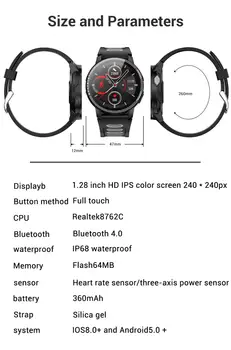 SCOMAS Lauko Sporto Smart Watch Vyrų IP68 Vandeniui 1.3 colių HD Lenktas Ekranas Smartwatch Širdies ritmo Monitorius Smartband L6