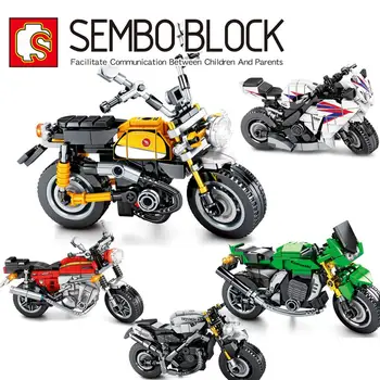 SEMBO įrangos pardavimas, biuro įrangos SS Motociklo Statybinių Blokų Modelių Motociklą 