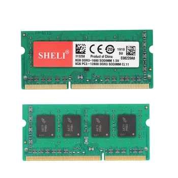 SHELI 8GB 1RX8 PC3-12800 DDR3 1 600mhz 204-pin 1,5 v SODIMM Laptop Memory RAM