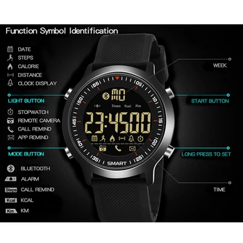 SYNOKE Smart Žiūrėti Vandeniui IP67 3ATM Passometer Pranešimą Priminimas Itin ilgas Laukimo Xwatch Lauko Plaukimo Sporto Smartwatch