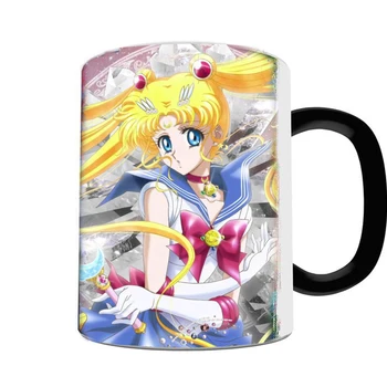 Sailor Moon Kristalų magija puodeliai 350ml Karšto Šalto Karščiui Jautrus keramikos Spalva keičiasi kavos, arbatos puodelio ir pieno puodelis