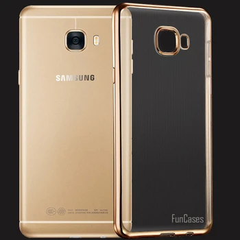 Samsung Galaxy A5 2017 Atveju Aišku, Skaidri Aukso Apkalos Minkštos TPU Galinio Dangtelio Samsung A5 2016 2017 Silikono Coque
