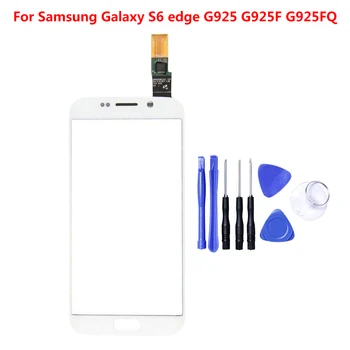 Samsung Galaxy S6 krašto G925 G925F Jutiklinis Ekranas skaitmeninis keitiklis Skydelio Stiklo Pakeitimas Su nemokamais Įrankiais