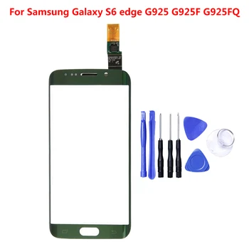 Samsung Galaxy S6 krašto G925 G925F Jutiklinis Ekranas skaitmeninis keitiklis Skydelio Stiklo Pakeitimas Su nemokamais Įrankiais