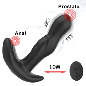 Sekso Žaislas Vyrams, 360 Laipsnių Sukimosi Prostatos Massager G-Taško Stimuliacija Vyrų Masturbator Vibracija Butt Plug Analinis Kaištis Vibratorius