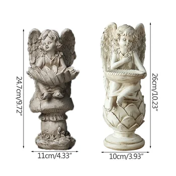 Senas Kūrinys Figūrėlės Angelo Skulptūra Namų Puošybai Įvairenybės Saugojimo Turėtojas Dervos Statula Figūrėlės Vitrina Puošimas Ornamentais