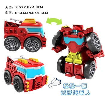 Septynių Rūšių Mini-mielas Transformuota Žaislas Automobilis Robotas Kišenėje Žaislas Transformuota Robotas Anti-rudenį Transformuojama Kūdikio Žaislas