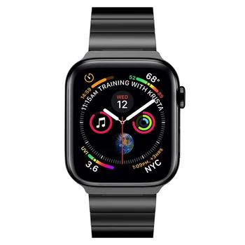 Serija 6/5/4/3/2/1/SE diržu, apple watch band 44mm 42mm iwatch juosta 40mm 38mm metalo apyrankė Drugelis sagtis watchband