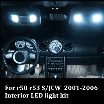 Shinman 15x Klaidų Automobilį, LED Interjero Šviesos Kit Auto Led Lemputes, MINI Cooper, r50, r53 S/JCW priedai 2001-2006