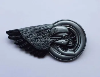 Silver Eagle Kaukolė Motociklas tinka 4cm wideth diržas su nuolatiniai sandėlyje