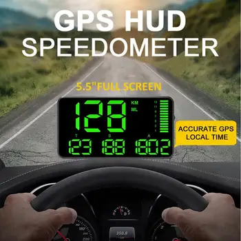 Skaitmeninis C90 GPS HUD Displėjaus GPS Galvos Iki Spidometro Automobilių, Sunkvežimių Ridos Su Greičio Įspėjimo Automobilių Laikrodis