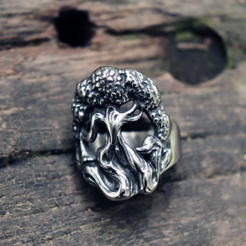 Skandinavų Mitologijoje Yggdrasil Nerūdijančio Plieno Žiedai Mens Pasaulio Medžio Viking Žiedas Skandinavijos Papuošalai Dovana Jam