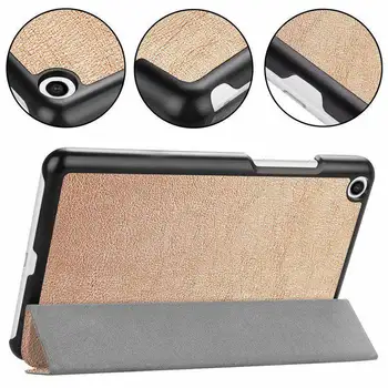 Smart Print Atveju Tablet Matinio shield MIPAD4 PC+PU Odos Flip Cover MIPAD4 4 Rankovės shell 8