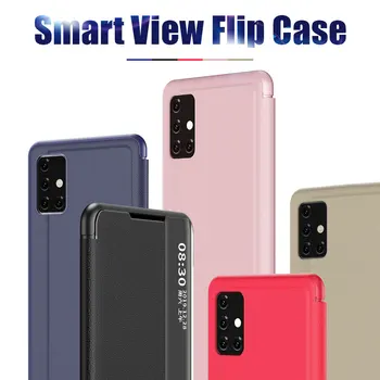 Smart View Odos Atveju Huawei P40 30 P20 Pro Mate 30 20 10 Garbę 30 20 Pro 10 Lite 8X P Smart Z Y9 Premjero 2019 Flip Cover