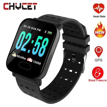 Smart Watch Kraujo Spaudimas A6 Fitness Tracker Žiūrėti Smartwatch Vandeniui GPS Širdies ritmo Monitorius Pedometer Žiūrėti Vyrams, Moterims