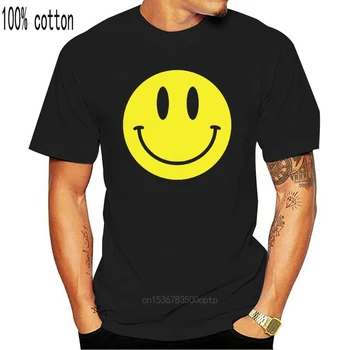 Smiley veido Marškinėliai Laiminga šypsena tee