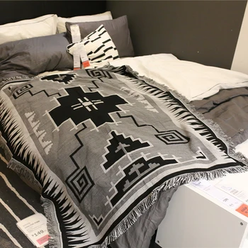 Smėlio antklodė padengti Šiaurės gyvenamasis kambarys sofos rankšluostį laisvalaikio antklodė paprastas dulkių padengti pagalvėlė apdaila kambario, miegamojo paprasta