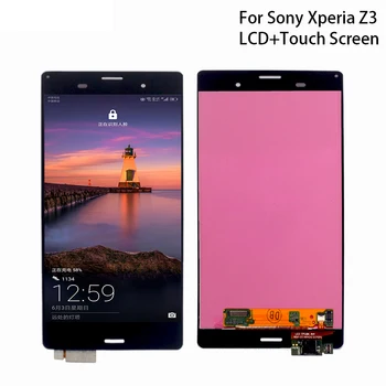 Sony Xperia Z3 LCD Ekranas Jutiklinis Ekranas skaitmeninis keitiklis Asamblėjos Sony Xperia Z3 lcd L55T D6603 D6653 Ekranu LCD Įrankiai