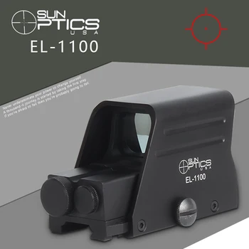 Spike Matinės Juodos Taktinės EL-1100 Holografinis Reflex Raudonos, Žalios Dot Akyse Lauko Medžioklės Akyse taikymo Sritis Ryškumas Reguliuojamas